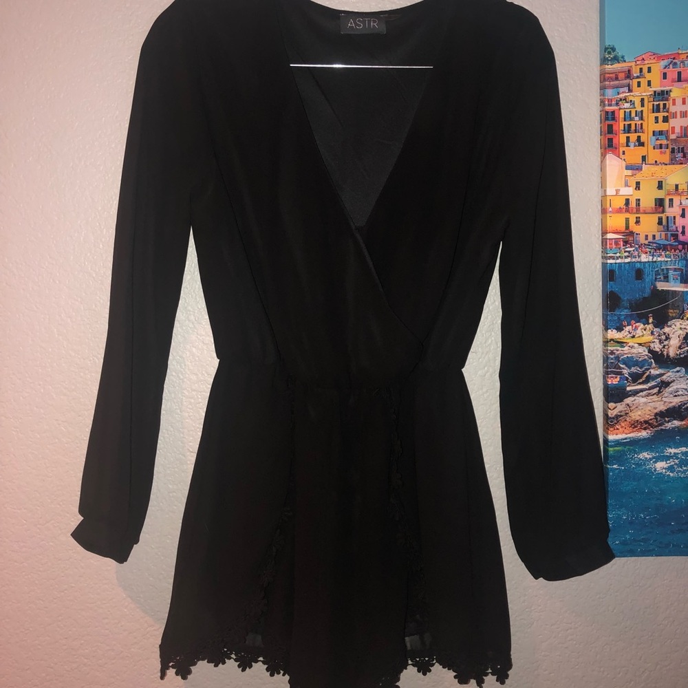 ASTR Black Romper